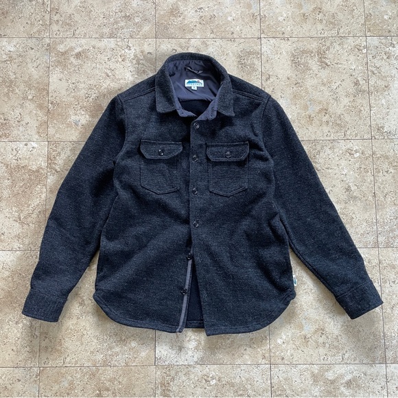 Edgevale Other - Edgevale dark gray wool blend shirt jacket